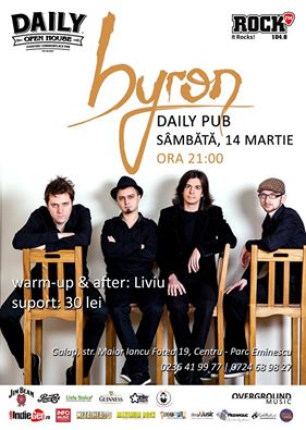 Concert byron in Galati pe data de 14 martie